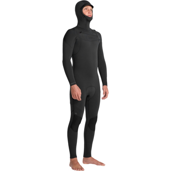 2025 Quiksilver Mens Everyday Sessions 5/4/3mm Chest Zip Hooded Wetsuit 25AW203504 - Black